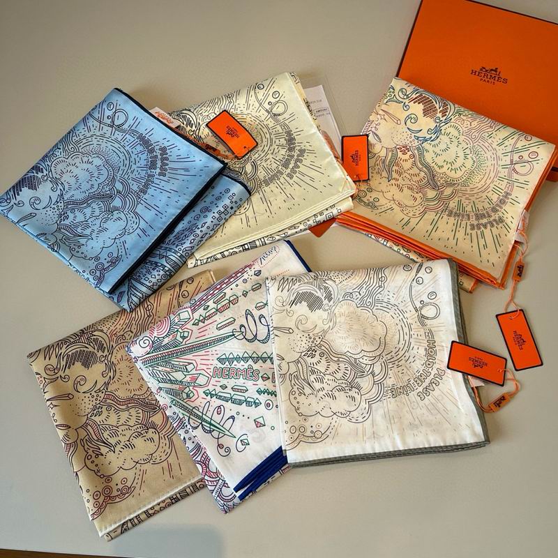 Hermes silk scarf hm12